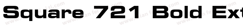 Square 721 Bold Extended字体转换